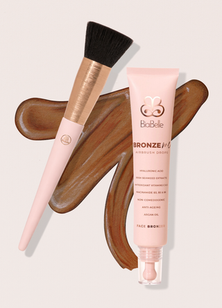Bronze Me Brush – Airbrush Tan & Makeup Applicator for a Streak-Free, Glowing Finish